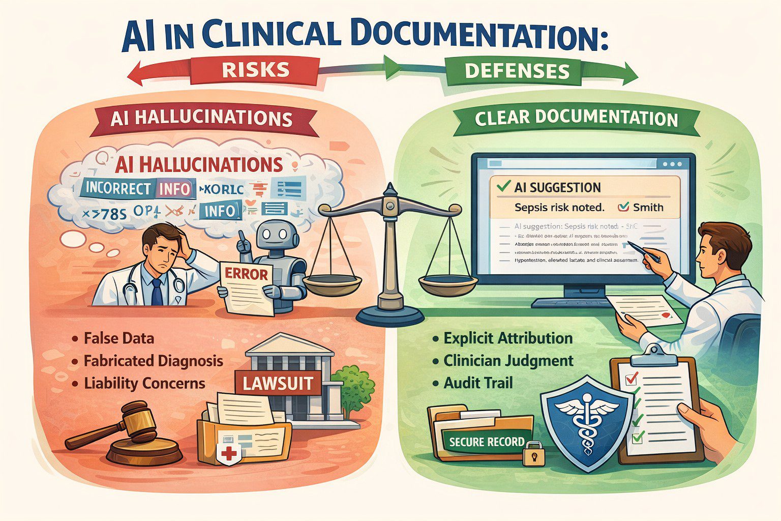 Clinician reviewing digital records
