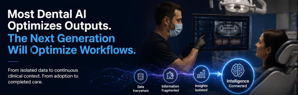 Most Dental AI Optimizes Outputs. The Next Generation Will Optimize Workflows.